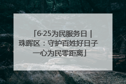 6·25为民服务日｜珠晖区：守护百姓好日子 一心为民零距离