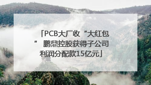 PCB大厂收“大红包” 鹏鼎控股获得子公司利润分配款15亿元